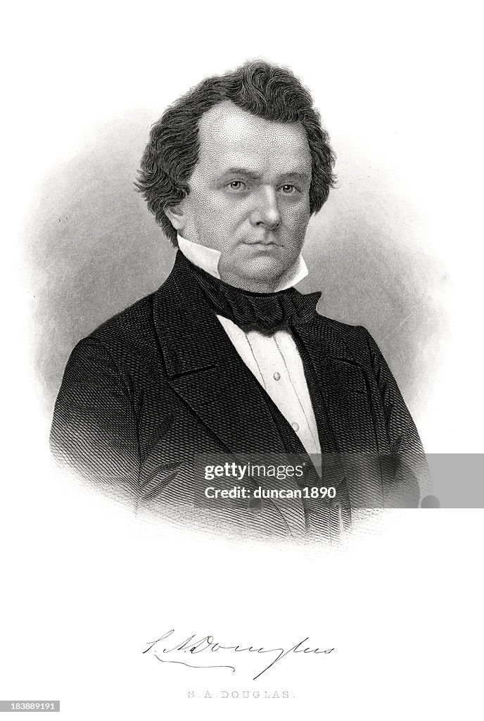 Stephen A Douglas HighRes Vector Graphic Getty Images