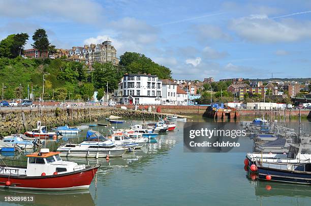 folkestone harbour, kent, uk - folkestone stock pictures, royalty-free photos & images