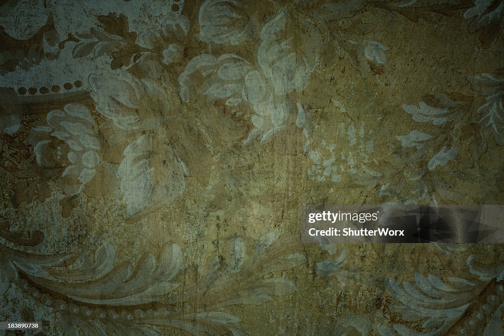 Gothic Medieval Period Looking Floral Background