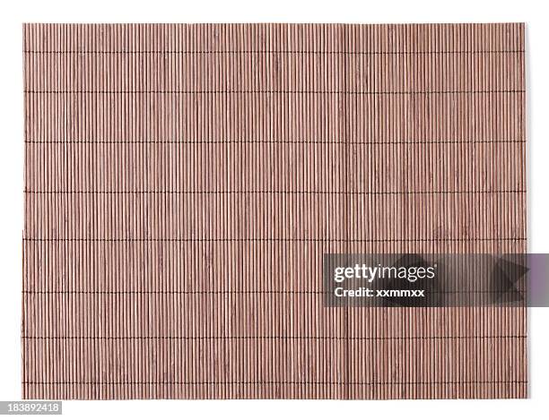 bamboo mat - mat stockfoto's en -beelden