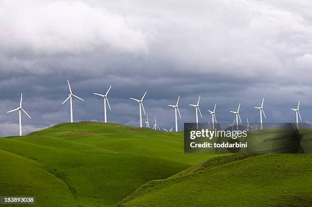 wind turbines in california - wind turbine california stock pictures, royalty-free photos & images