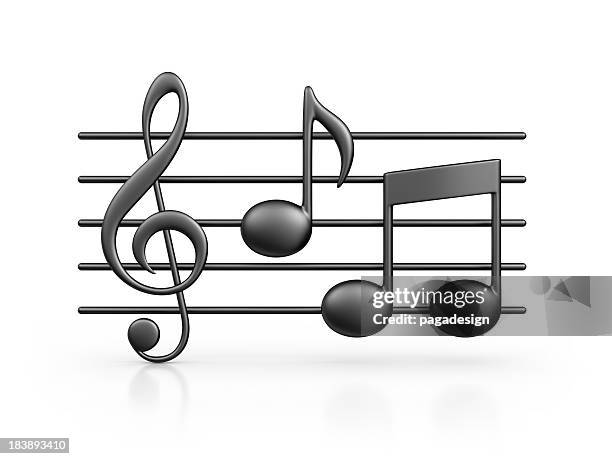 music note - 3d music notes stock pictures, royalty-free photos & images