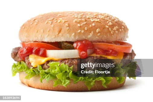ハンバーガーのゴマ粒パンにフィクシング ハンバーガーのゴマ粒パンにフィクシング