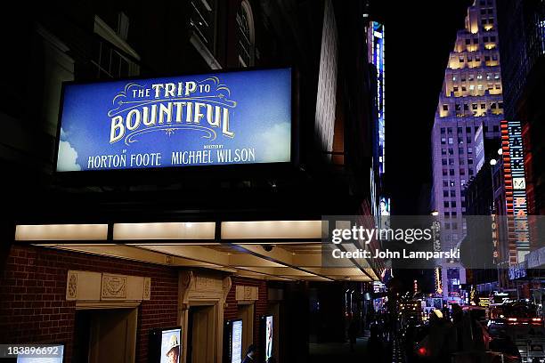 Atmosphere at the "The Trip To Bountiful" Final Performance Celebration at Stephen Sondheim Theatre on October 9, 2013 in New York City.
