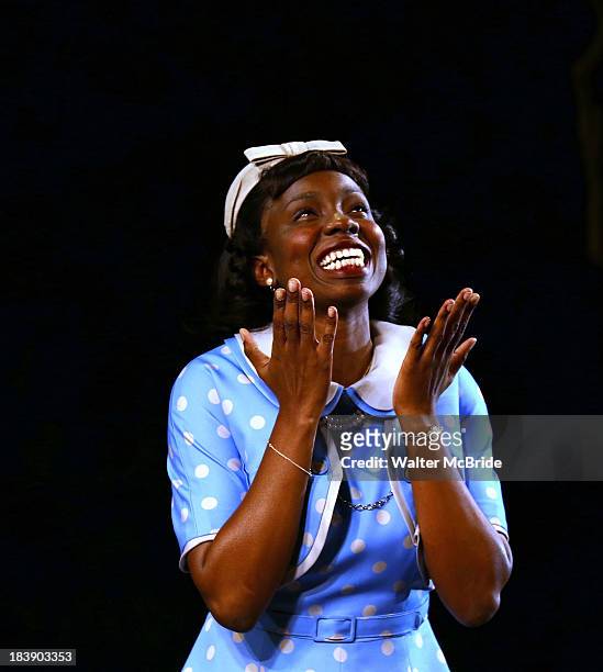 Adepero Oduye attends the "The Trip To Bountiful" Final Performance Celebration at Stephen Sondheim Theatre on October 9, 2013 in New York City.
