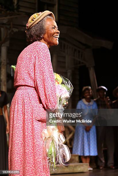 Cicely Tyson attends the "The Trip To Bountiful" Final Performance Celebration at Stephen Sondheim Theatre on October 9, 2013 in New York City.