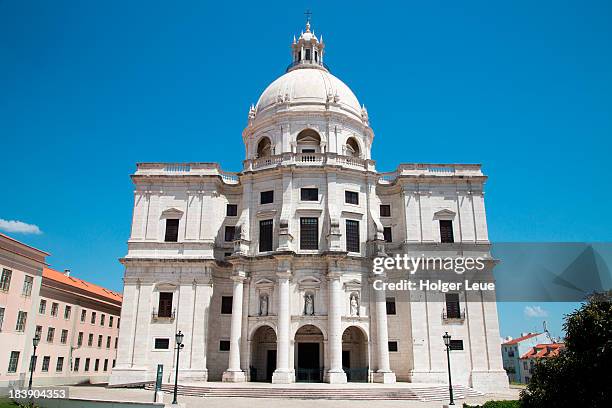 national pantheon in alfama district - panteão nacional stock pictures, royalty-free photos & images