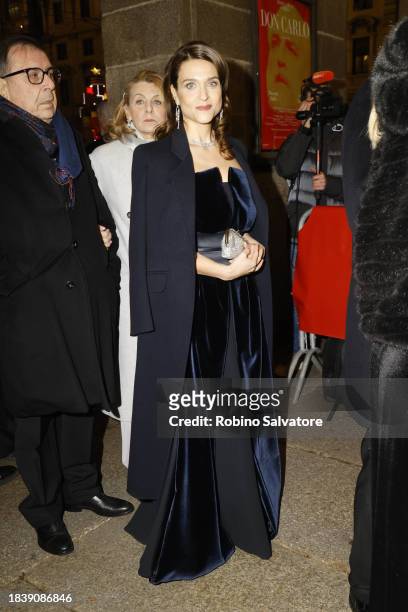 Guests attends the 2023/2024 Season Inauguration at Teatro Alla Scala on December 07, 2023 in Milan, Italy.