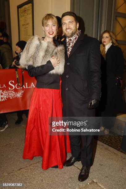 Guests attends the 2023/2024 Season Inauguration at Teatro Alla Scala on December 07, 2023 in Milan, Italy.