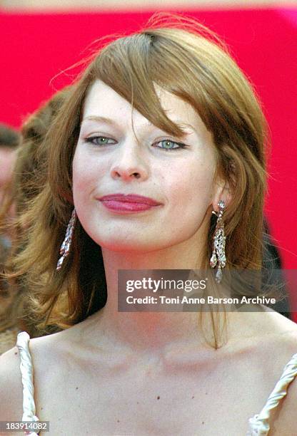 Milla Jovovich during 53rd Cannes Film Festival - The Red Carpet at Palais des Festivals in Cannes, France.