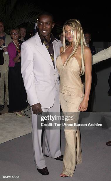 Dwight Yorke & Jordan during Laureus World Sport Awards at Monte-Carlo Beach Club in Monte-Carlo, Monaco.