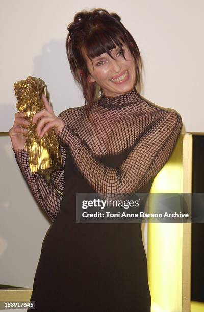 Aline Bonetto during Cesar Awards Ceremony 2002 - Press Room at Chatelet Theater in Paris, France.