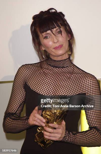 Aline Bonetto during Cesar Awards Ceremony 2002 - Press Room at Chatelet Theater in Paris, France.