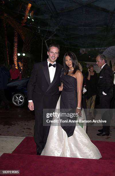 Anggun & Olivier Maury during Bal de L'Ete 2002 - Arrivals & Inside at Monte-Carlo Sporting Club in Monte-Carlo, Monaco.