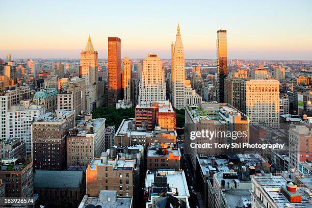 flatiron district and madison square park - parque de madison square fotografías e imágenes de stock