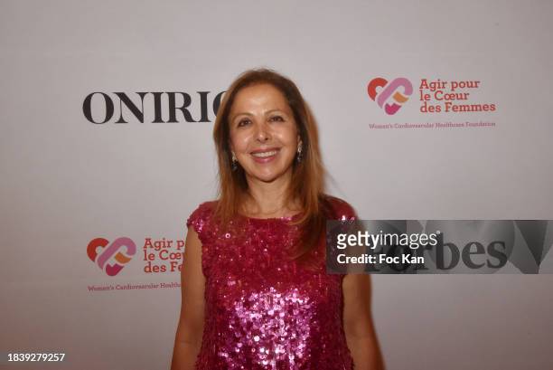 Karine Ohana from Banque Ohana & Coattend "Agir Pour Le Coeur Des Femmes" Auction Gala Hosted by Forbes and Oniriq at the on December 07, 2023 in...