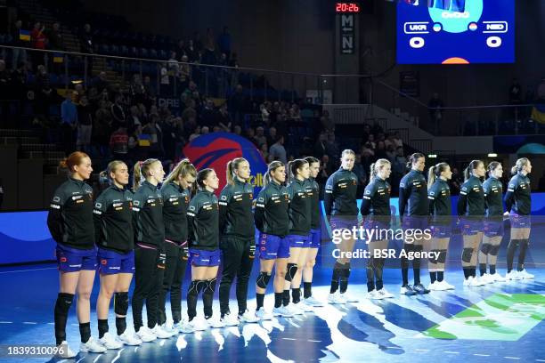 Laura van der Heijden of the Netherlands, Yvette Broch of the Netherlands, Lois Abbingh of The Netherlands, Larissa Nusser of the Netherlands, Tamara...