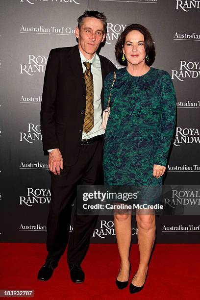 Tim Herbert and Kirstie Clements attend the Gala Launch event to celebrate the new Australian Turf on October 10, 2013 in Sydney, Australia.