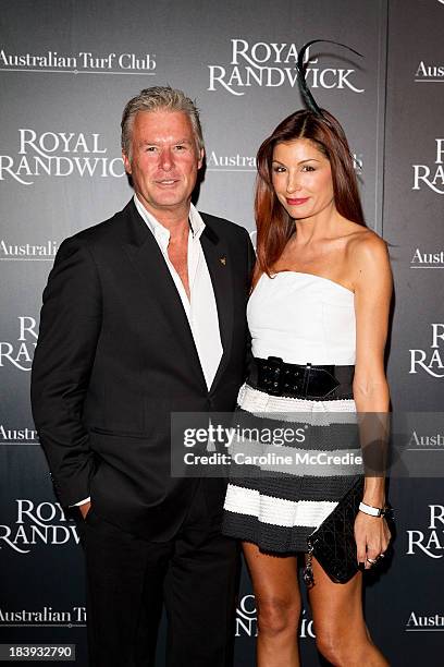 Martin Walsh and Michelle Walsh attend the Gala Launch event to celebrate the new Australian Turf on October 10, 2013 in Sydney, Australia.