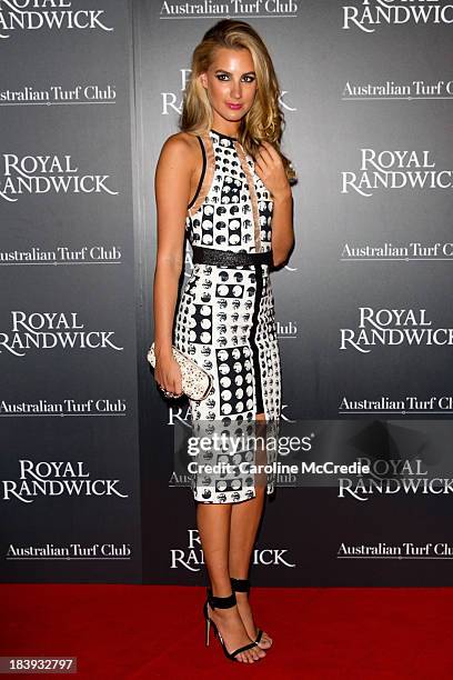 Laura Dundovic attends the Gala Launch event to celebrate the new Australian Turf on October 10, 2013 in Sydney, Australia.