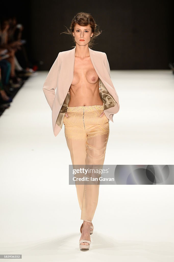 Burce Bekrek - Runway - MBFWI S/S 2014 Presented By American Express