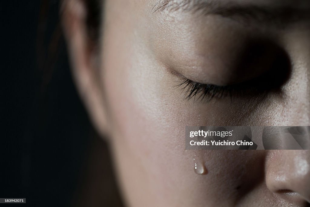 Crying young woman