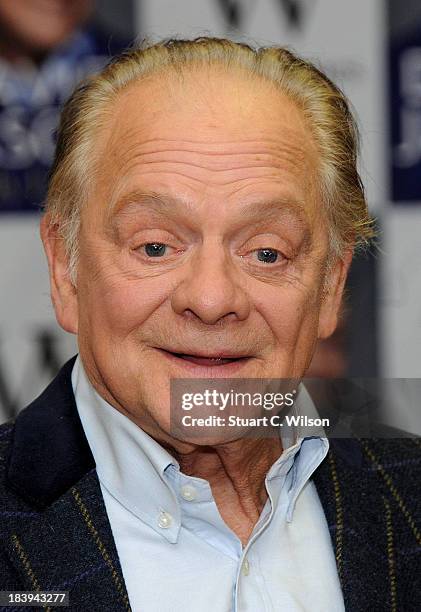 David Jason meets fans and signs copies of his book 'My Lovely Jubbly Life' at Waterstone's, Piccadilly on October 10, 2013 in London, England.