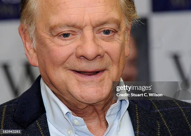 David Jason meets fans and signs copies of his book 'My Lovely Jubbly Life' at Waterstone's, Piccadilly on October 10, 2013 in London, England.