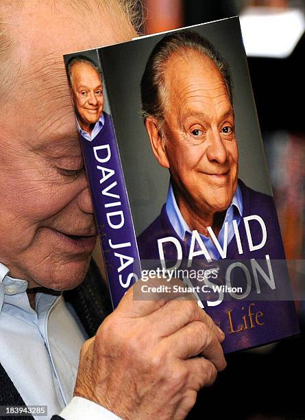 David Jason meets fans and signs copies of his book 'My Lovely Jubbly Life' at Waterstone's, Piccadilly on October 10, 2013 in London, England.