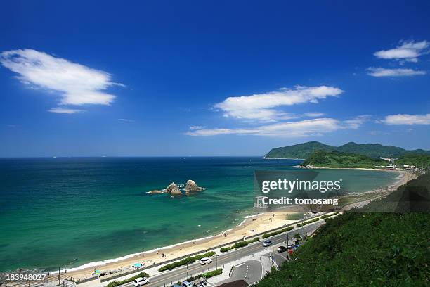 futamigaura beach - prefectura de fukuoka fotografías e imágenes de stock