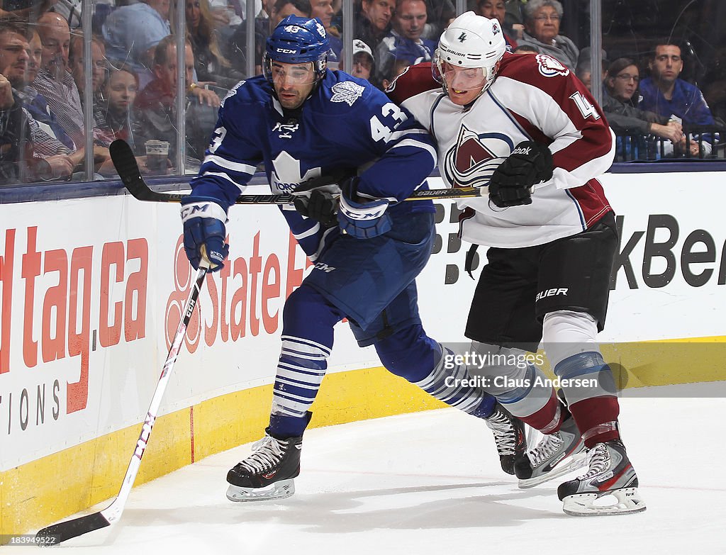 Colorado Avalanche v Toronto Maple Leafs