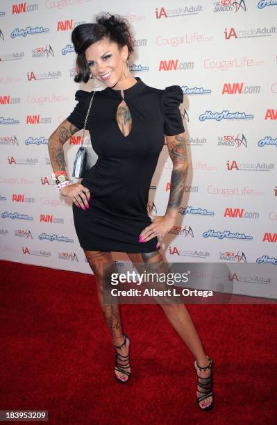 Adult film actress Bonnie Rotten arrives for The 1st Annual Sex Awards 2013 held at Avalon on October 9, 2013 in Hollywood, California.