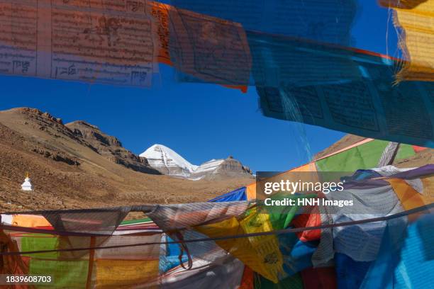 on the way to kailash mountain - mount kailash kora stock pictures, royalty-free photos & images