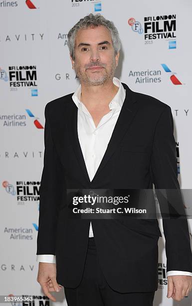 Director Alfonso Cuaron attends a screening of "Gravity" during the 57th BFI London Film Festival at Odeon Leicester Square on October 10, 2013 in...