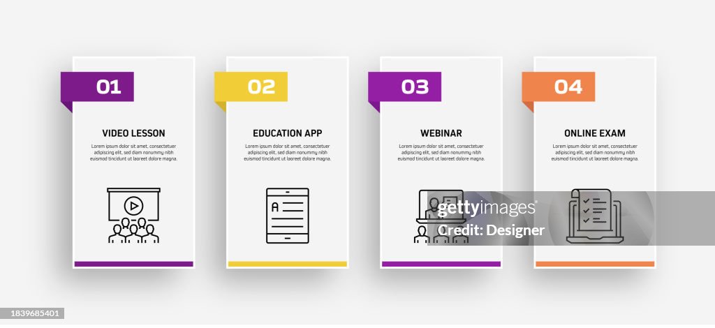 Elearning Related Process Infographic Template Process Timeline Chart ...