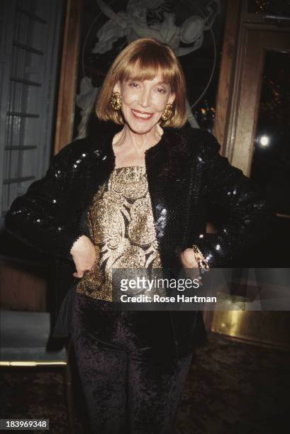 American author, publisher, and businesswoman Helen Gurley Brown attends the '49th Annual Writers Guild Awards Gala', 1997.