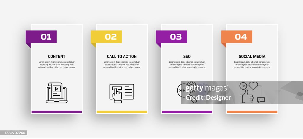 Inbound Marketing Related Process Infographic Template Process Timeline ...