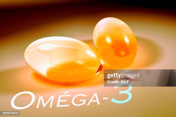 Food Supplement, Omega 3 Capsules.