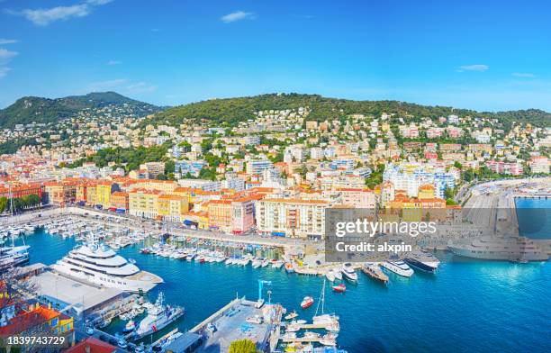 porto vecchio di nizza, francia - nizza foto e immagini stock