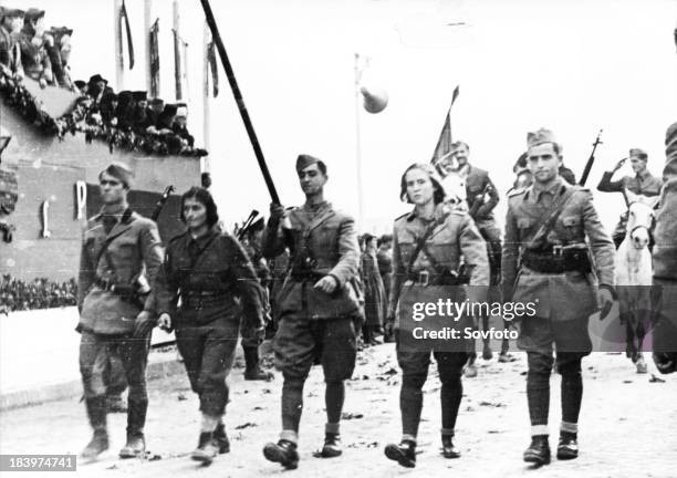 Men And Women Soldiers Of Albanian Liberation Forces During World War Ii. Partisans.