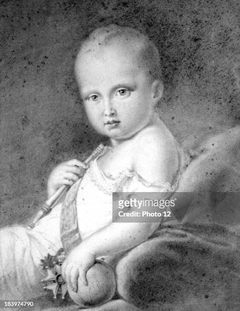 Baron Francois Gerard The King of Rome1812Preparatory studyGraphite