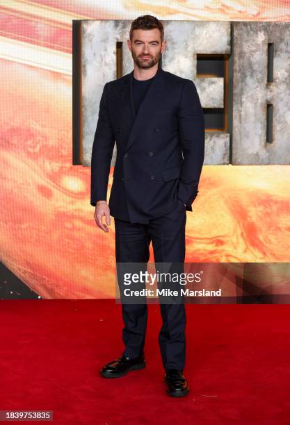 Stuart Martin attends the London premiere of "Rebel Moon - Part One: A Child Of Fire" at BFI IMAX Waterloo on December 07, 2023 in London, England.