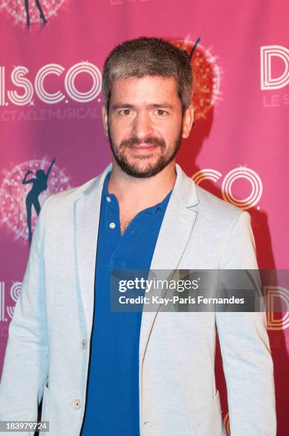 Gregoire attends the 'Disco' photocall at the Folies Bergeres on October 10, 2013 in Paris, France.