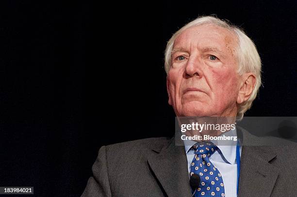 David Walker, chairman of Barclays Plc, listens during the 2013 Bretton Woods Committee International Council Meeting in Washington, D.C., U.S., on...