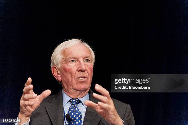David Walker, chairman of Barclays Plc, speaks during the 2013 Bretton Woods Committee International Council Meeting in Washington, D.C., U.S., on...