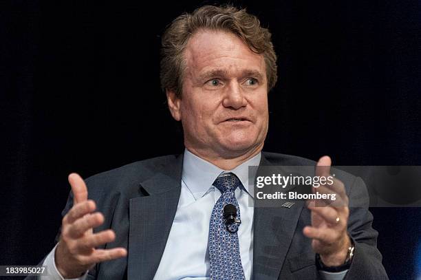 Brian Moynihan, president and chief executive officer of Bank of America Corp., speaks during the 2013 Bretton Woods Committee International Council...