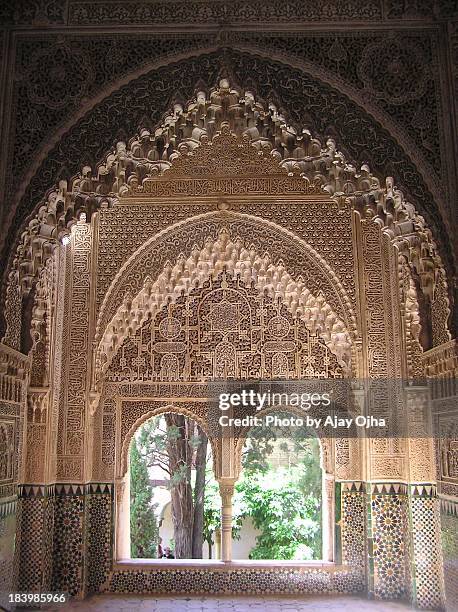 the alhambra, granada - alhambra foto e immagini stock