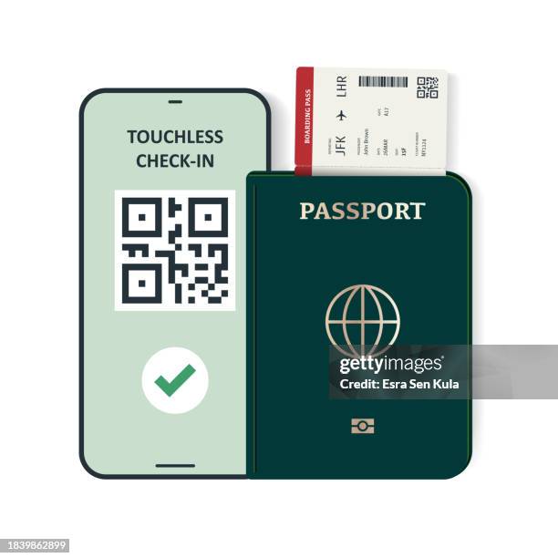 Qr Code Check In High Res Illustrations - Getty Images