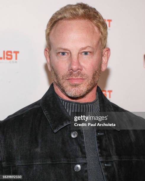 Ian Ziering attends the INFOLIST.com Red Carpet Holiday Extravaganza & toy drive for the children at Shriners Children's Hospital at Skybar on...