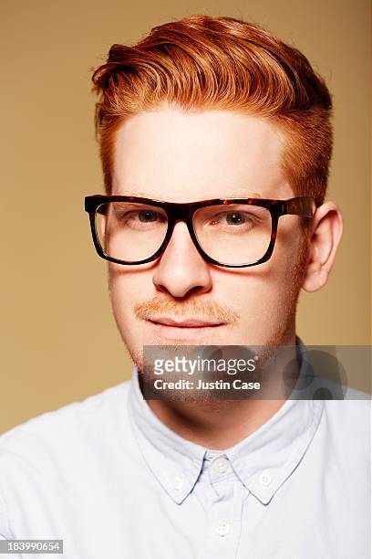 getty digital portrait - thick rimmed spectacles stock-fotos und bilder